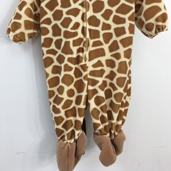 Koala Kids Giraffe Onesie Zip Front With Hood Costume Size 0-3 mo EXCELLENT - Picture 2 of 10